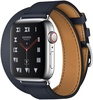 Apple Watch Hermes Series 4 GPS + Cellular 40mm Stainless Steel Case with Bleu Indigo Swift Leather Double Tour (MU6Q2)