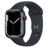 Apple Watch Series 7 GPS + Cellular 45mm Midnight Aluminum Case With Midnight Sport Band (MKJ73)