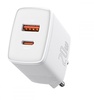 Baseus Compact Quick Charger 20W QC + PD (1xUSB-C + USB 3.0) White (CCXJ-B02)