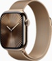 Apple Watch Series 6 GPS + Cellular 44mm Gold Stainless Steel Case with Gold Milanese Loop (M07P3, M09G3)