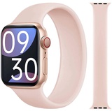 Apple Silicone Solo Loop for Apple Watch 38mm/40mm/41mm/42mm Pink Sand Size S (high copy)