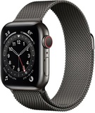 Apple Watch Series 6 GPS + Cellular 40mm Graphite Stainless Steel Case with Graphite Milanese Loop (MG2U3, M06Y3)