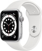 Apple Watch Series 6 44mm Silver Aluminum Case with White Sport Band (M00D3)