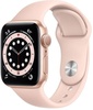 Apple Watch Series 6 40mm Gold Aluminum Case with Pink Sand Sport Band (MG123)