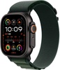 Apple Watch Ultra 2 GPS + Cellular 49mm Black Titanium Case With Dark Green Alpine Loop - Large (MX4T3)