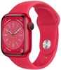 Apple Watch Series 8 GPS 45mm PRODUCT RED Aluminum Case w. PRODUCT RED S. Band - S/M (MNUR3)