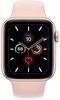 Apple Watch Series 5 GPS 44mm Gold Aluminum Case with Pink Sand Sport Band (MWVE2)