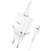 Hoco N24 Vicorious 20W (1 Type-C) + Кабель Type-C to Lightning White