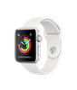 Apple Watch 42mm Series 3 GPS Silver Aluminum Case with White Sport Band (MTF22)