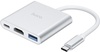 Hoco HB14 Easy to use Hub (USB3.0, HDMI, PD) Silver