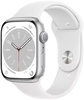Apple Watch Series 8 GPS 45mm Silver Aluminum Case with White Sport Band (MP6N3)