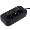IQ Power F09 (3 розетки + 4 USB + 1 Type-C) Black