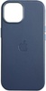 Apple iPhone 16 Pro Leather Case with Magsafe Blue (high copy)