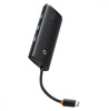 Baseus Lite Series 5-in-1 (Type-C to HDMI + 3xUSB 3.0 + PD) Black