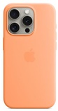 Apple iPhone 15 Pro Silicone Case with MagSafe Orange Sorbet (MT1H3) (high copy)