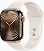 Apple Watch Series 10 GPS + Cellular 42mm Gold Titanium Case With Starlight Sport Band - M/L (MX073)