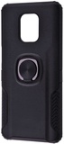 Simple Case Leather Design Case With Ring for Xiaomi Redmi Note 9S/Note 9 Pro