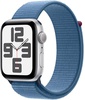 Apple Watch SE 2 GPS 44mm Silver Aluminium Case with Winter Blue Sport Loop (MREF3)