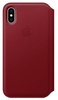 Apple iPhone X Leather Folio - PRODUCT RED (MRQD2)
