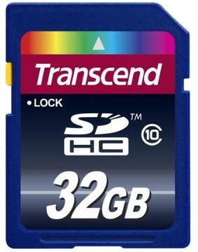 Transcend 32 GB SDHC Class 10 TS32GSDHC10