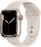 Apple Watch Series 7 GPS + Cellular 41mm Starlight Aluminum Case With Starlight Sport Band (MKH83)