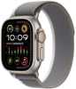 Apple Watch Ultra 2 GPS + Cellular 49mm Titanium Case with Green/Gray Trail Loop - M/L (MRF43)