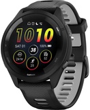 Garmin Forerunner 265 Black Bezel and Case w. Black/Powder Gray Silicone Band (010-02810-00/10/50)