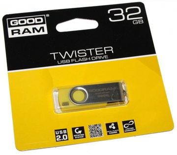 GOODRAM 32 GB Twister Yellow PD32GH2GRTSYR9