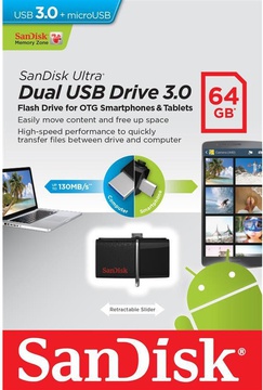 SanDisk 64 GB Ultra Dual USB 3.0 SDDD2-064G-G46