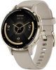 Garmin Venu 3S Soft Gold S. Steel Bezel w. French Gray Case and S. Band (010-02785-02)