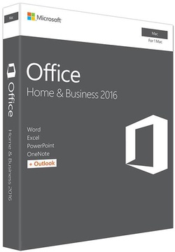 Microsoft Office Mac Home and Business 2016 English 1PK Medialess (W6F-00855)