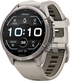 Garmin Fenix 9 Pro 43mm Titanium with Fog Gray/Dark Sandstone Silicone Band (010-04335-85/86)