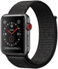 Apple Watch Series 3 GPS + Cellular 42mm Space Gray Case w. Black Sport L. (MRQF2)