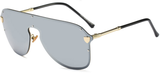 HBK Sexy Luxury Rimless Sunglasses Mirror (c2 silver)