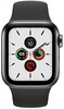 Apple Watch Series 5 GPS + Cellular 40mm Space Black Stainless Steel Case with Black Sport Band (MWWW2)