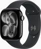 Apple Watch Series 11 GPS 46mm Jet Black Alu. Case w. Black S. Band - M/L (MEUX4)