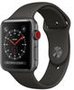 Apple Watch Series 3 GPS + Cellular 42mm Space Gray Aluminum w. Gray Sport B. (MR2X2)