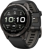 Garmin Fenix 9 Pro 43mm Carbon Gray DLC Titanium with Black/Pebble Gray Silicone Band (010-04335-15/16)