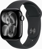 Apple Watch Series 11 GPS + Cellular 42mm Jet Black Alu. Case w. Black S. Band - S/M (MF834)