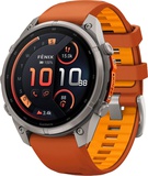 Garmin Fenix 9 Pro inReach 47mm Titanium with Autumn Orange/Spark Orange Silicone Band (010-04336-00/01)