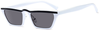HBK Sexy Cat Eye Sunglasses (c5 white frame/grey lenses)