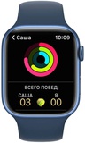 Apple Watch Series 7 GPS 45mm Blue Aluminum Case With Blue Sport Band (MKN83)