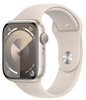 Apple Watch Series 9 GPS 45mm Starlight Aluminum Case With Starlight Sport Band - M/L (MR973)