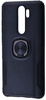 Simple Case Leather Design Case With Ring for Xiaomi Redmi 8 Black