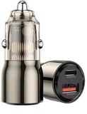 Wiwu Car Charger (1xType-C PD + 1xUSB 3.0) (Wi-QC012) 95W