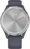 Garmin Vivomove 3s Silver Stainless Steel Bezel w. Granite Blue and Silicone B. (010-02238-00)