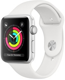 Apple Watch Series 3 GPS 42mm Silver Aluminium Case with White Sport Band (MTF22)