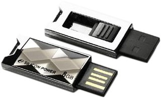 Silicon Power 32 GB Touch 850 Titanium SP032GBUF2850V1T