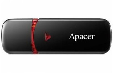 Apacer 8 GB AH333 Black USB 2.0 (AP8GAH333B-1)