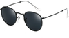 VMOERS Retro Small Round Sunglasses Men Vintage Brand Shades Male Black